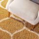 Modern Gold Shaggy Living Rug